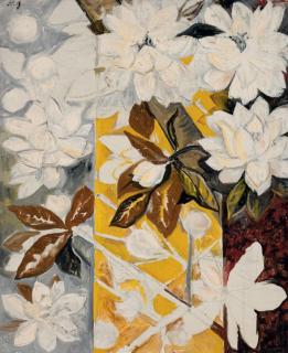 Natalia Goncharova - Fleurs blanches et jaunes
