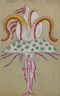Natalia Sergeevna Goncharova - Costume Design For A Sea-Monster From Sadko