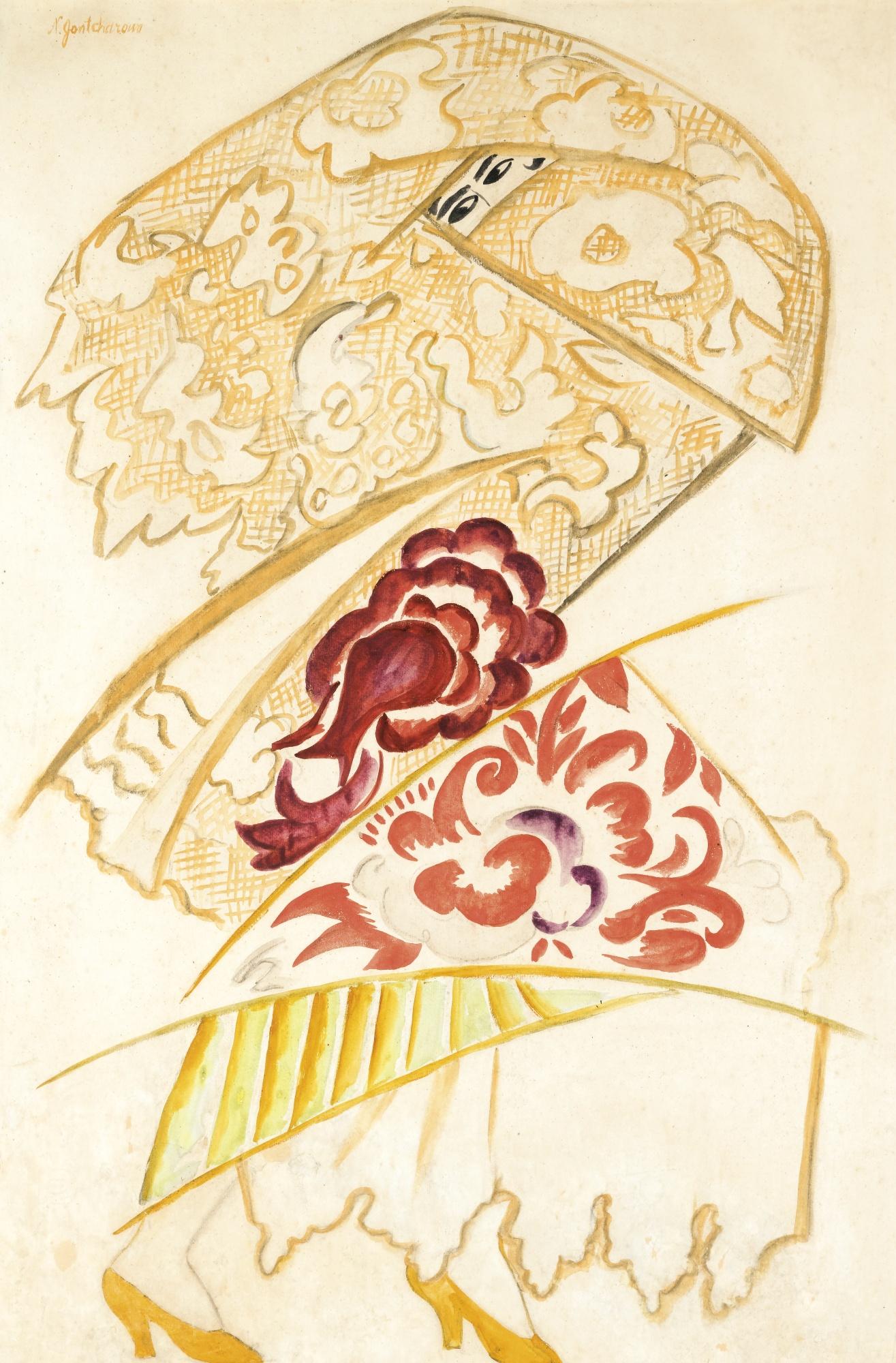 Natalia Sergeevna Goncharova - Costume Design For A Spanish Dancer