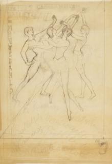 Natalia Sergeevna Goncharova - Illustration Design for Les Ballets de Monte Carlo by Gérard Mulys