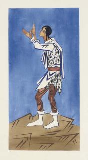 Natalia Sergeevna Goncharova - Le Berger, Plate 4 from Liturgie
