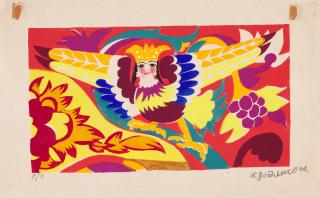 Natalia Sergeevna Goncharova - Sirin (Two Works)