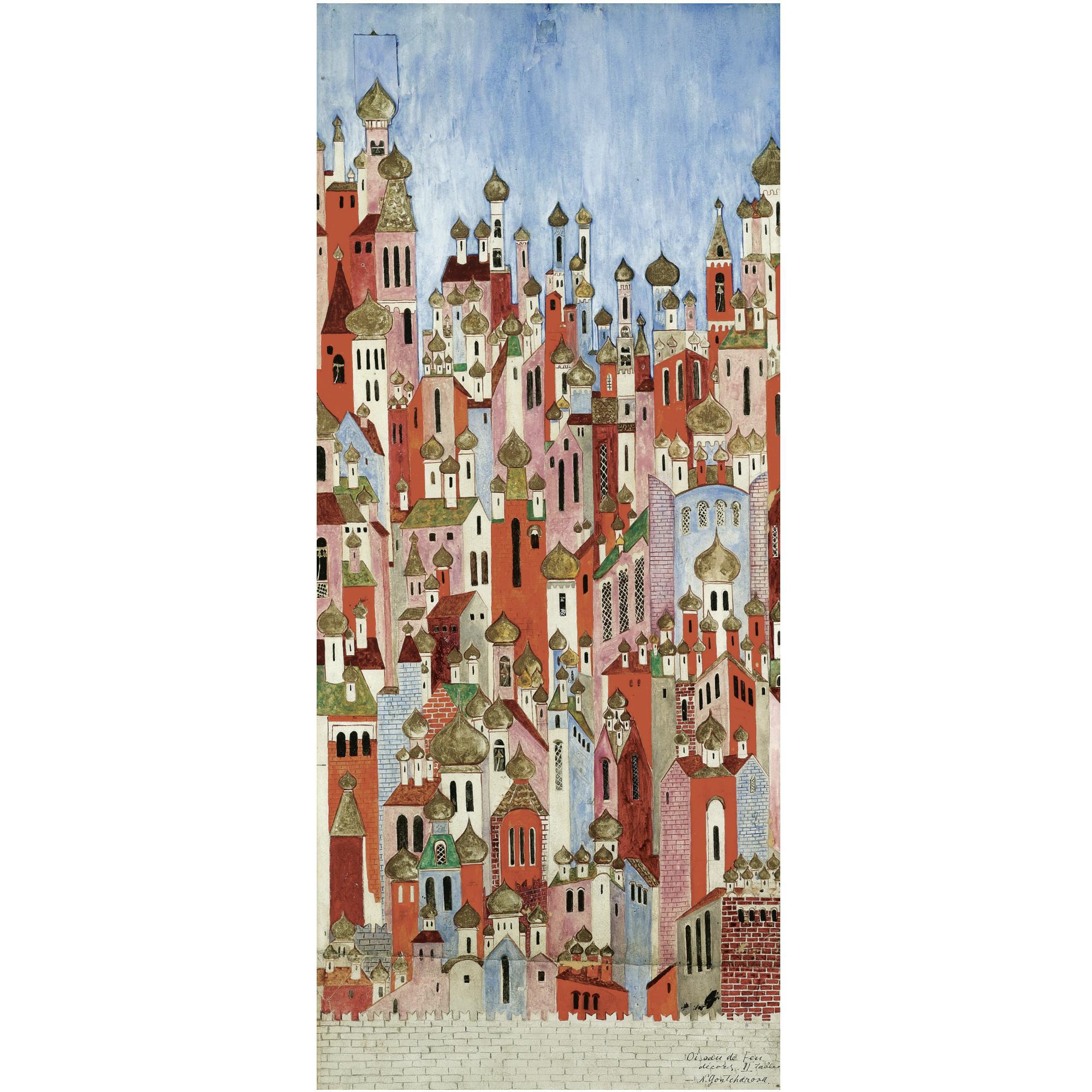 Natalia Sergeevna Goncharova - Stage Design For The Firebird, Act Ii