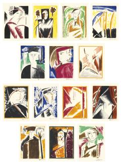 Natalia Sergeevna Goncharova - The Complete Set Of 14 Theatrical Portraits In The Original Folio