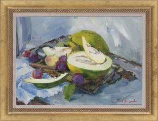 Natalya Tretyakova - Plums and melon
