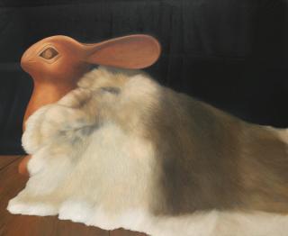 Natee Utarit - Wooden Bunny With The Rabbit Skin