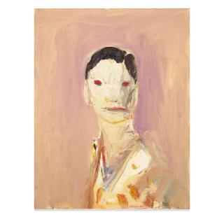 Nathan Oliveira - Head with Red Eyes, 1986