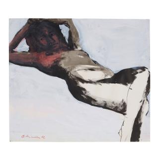 Nathan Oliveira - Reclining Nude, 1968
