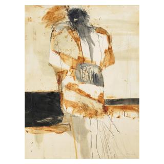 Nathan Oliveira - Seated Man, 1957