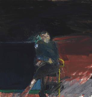 Nathan Oliveira - Seated Man In Yellow Chair