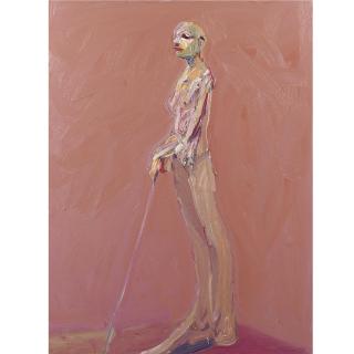 Nathan Oliveira - Site Figure With Stick