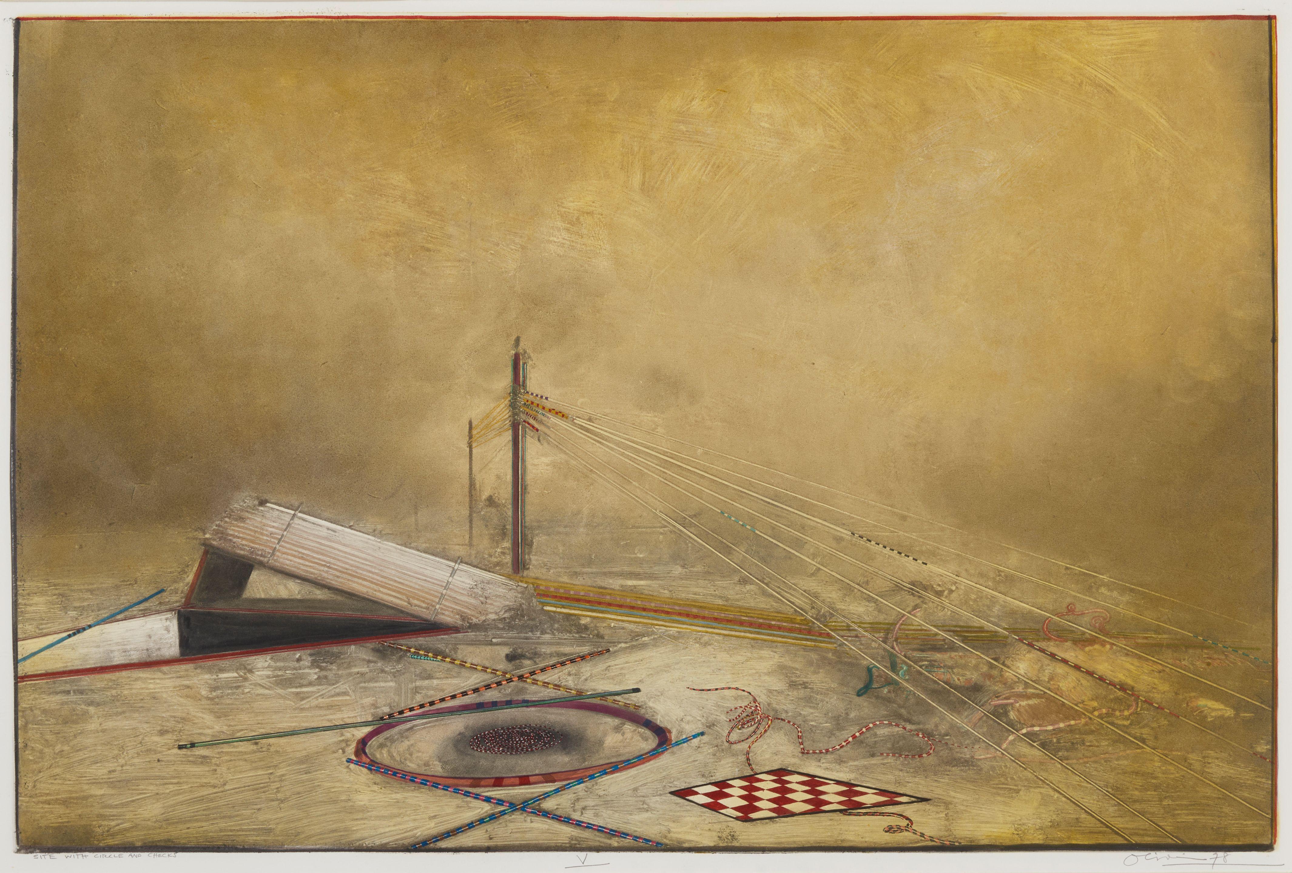 Nathan Oliveira - Site with Circles and Checks