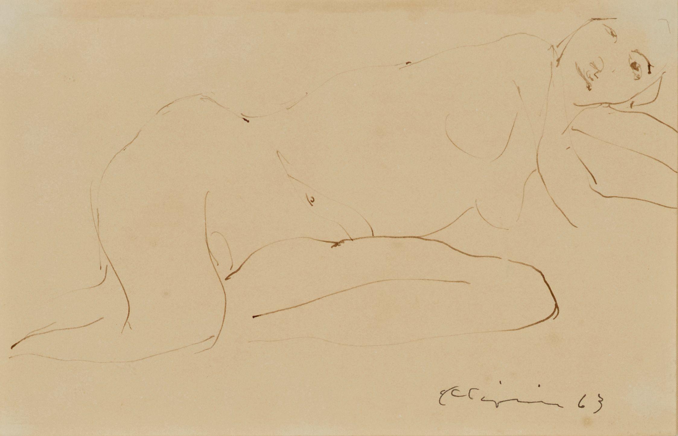 Nathan Oliveira - Untitled, 1963