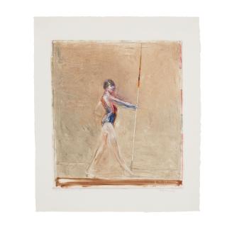 Nathan Oliveira - Walking Woman with Staff