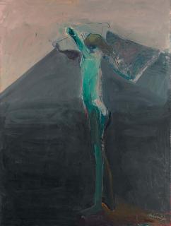 Nathan Oliveira - Woman Undressing