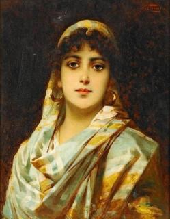 Nathaniel Sichel - Porträt einer Orientalin