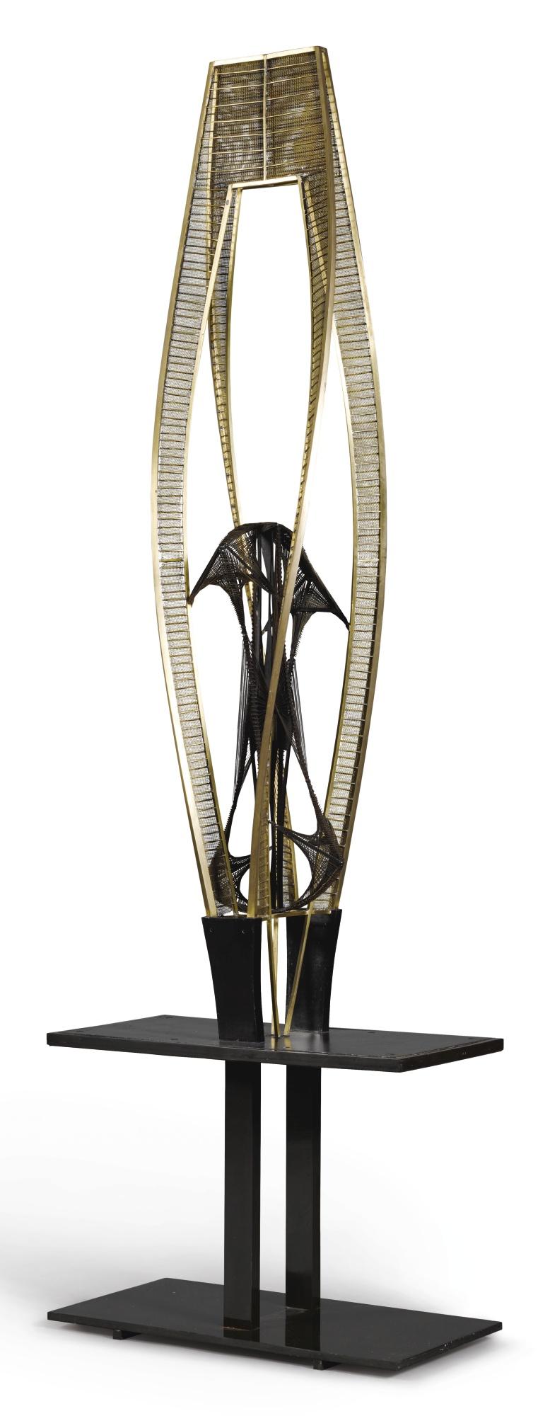 Naum Gabo - Model For A Sculpture In Rotterdam (Final Model For Bijenkorf Construction, Rotterdam)