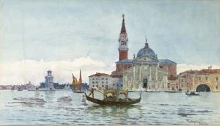Nazareno Cipriani - Venezia, gondole e barche a San Giorgio