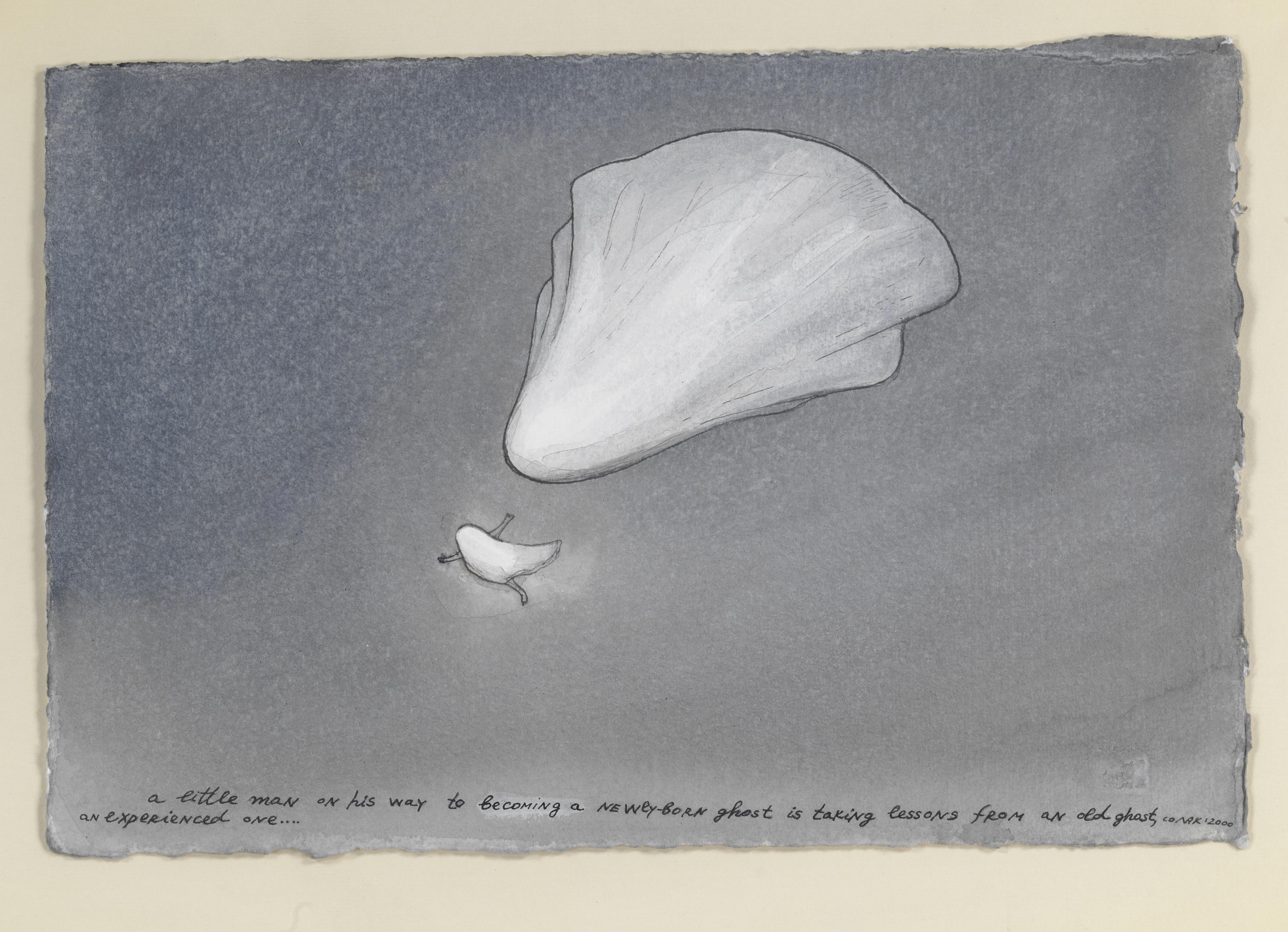 Nedko Solakov - A Little Man On His Way To Becoming A Newly-Born Ghost Is Taking Lessons From An Old Ghost, An Experienced One…