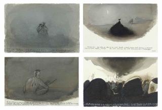 Nedko Solakov - Untitled (four works, from Once Upon a Time)