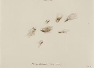 Nedko Solakov - Wars....27 (flying bullets (used ones)....) (lower right)