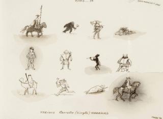 Nedko Solakov - Wars...36 (various lonely (single) warriors)