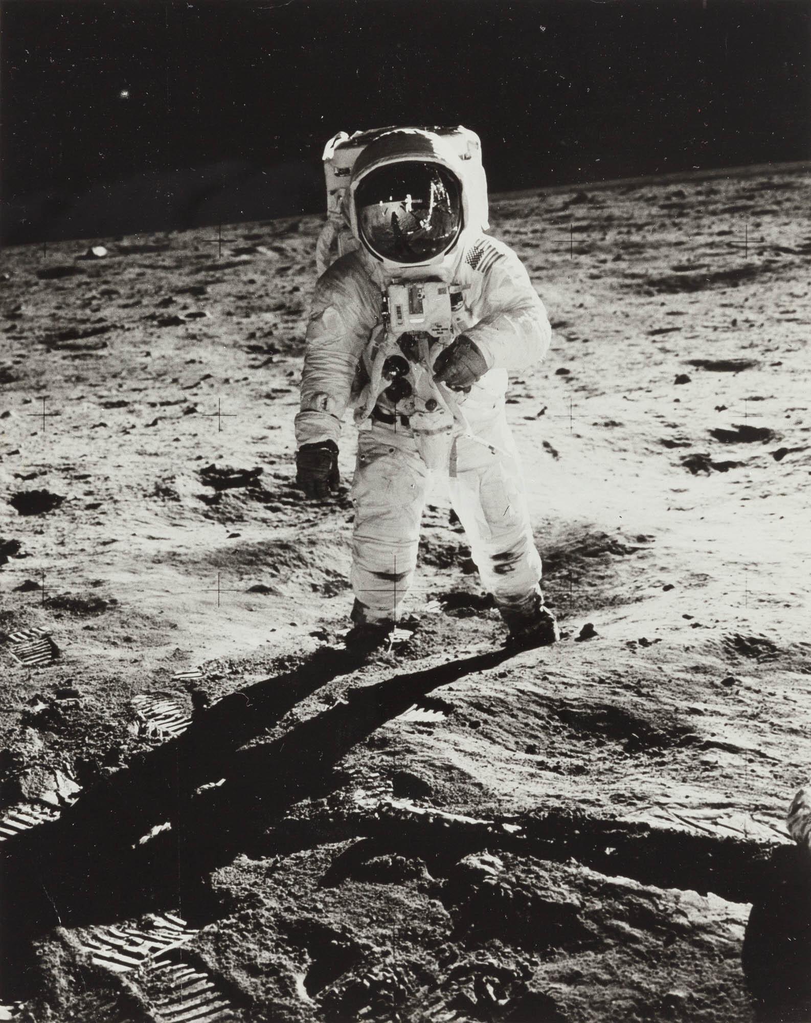 Neil Armstrong - Apollo 11: Edwin Aldrin walking on the Moon.