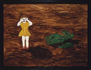 Neil Jenney - Girl and Vase