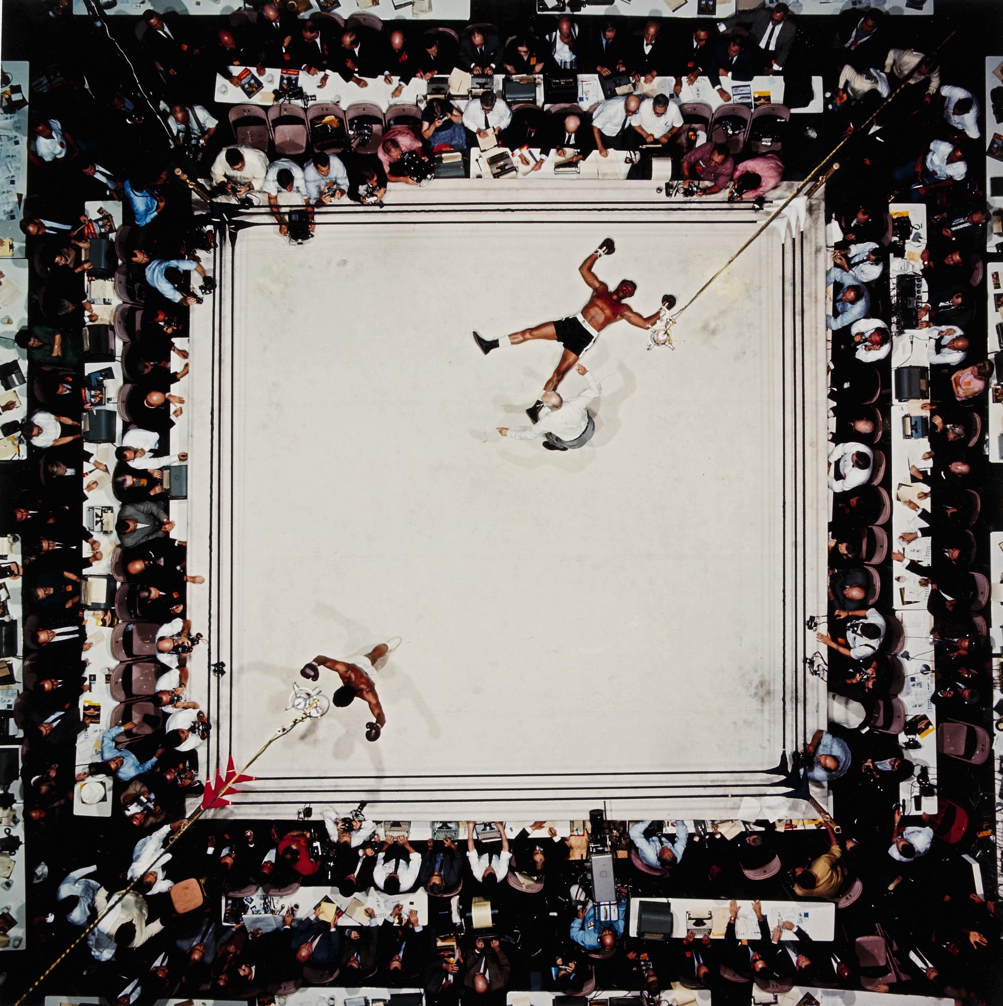 Neil Leifer - \'Aerial Of Muhammad Ali Victorious After His Round Two Knockdown Of Cleveland Williams During The 1966 World Heavyweight Title Fight At The Astrodome\', Houston, Texas, November 14, 1966