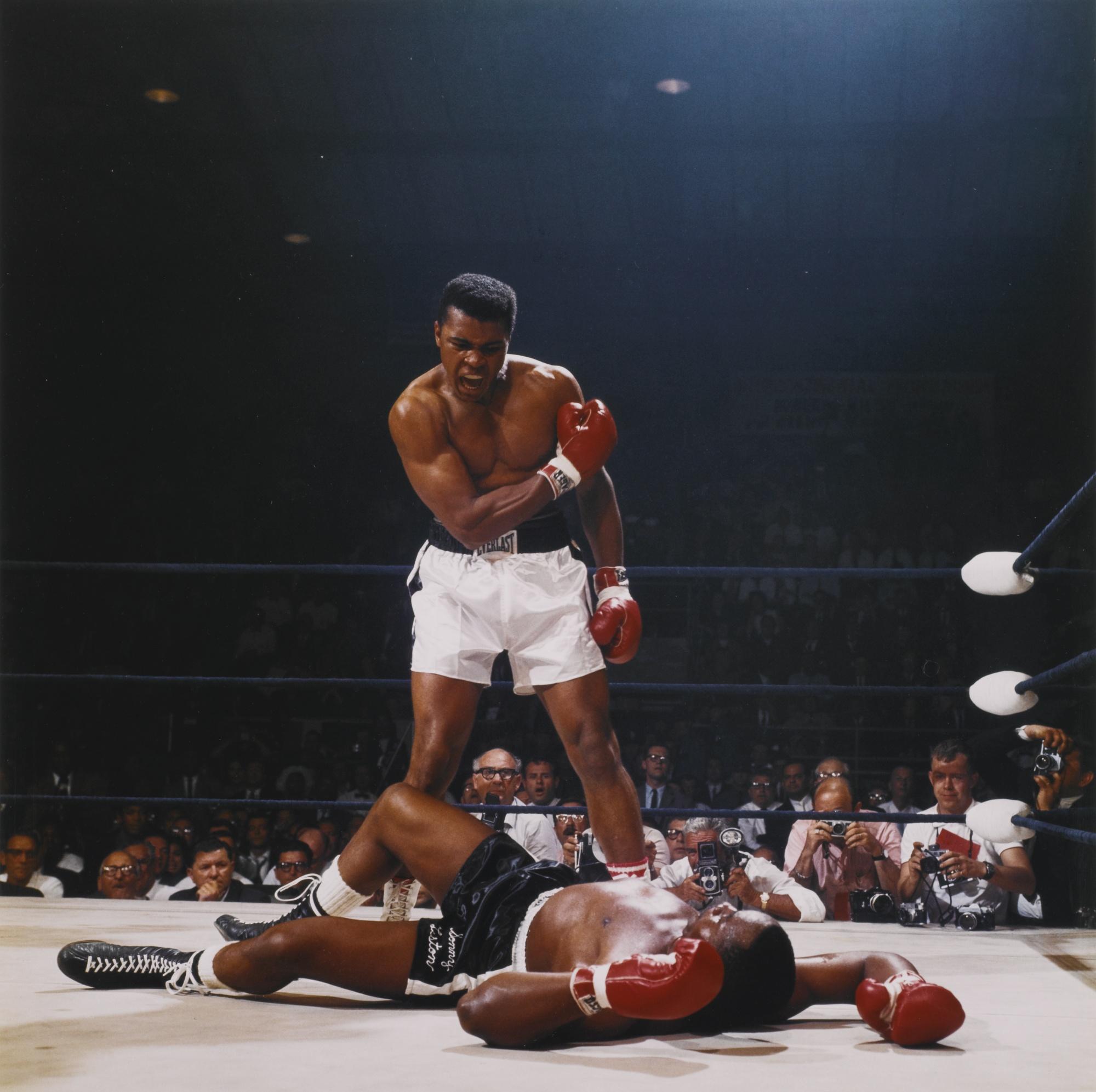 Neil Leifer - Muhammad Ali Vs. Sonny Liston, St. Dominick\'S Arena, Lewiston, Maine