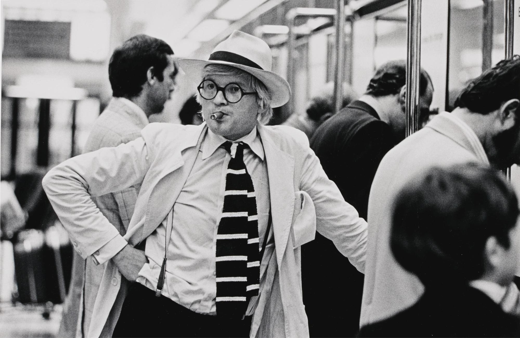 Neil Libbert - David Hockney Arriving At London Airport, 1974