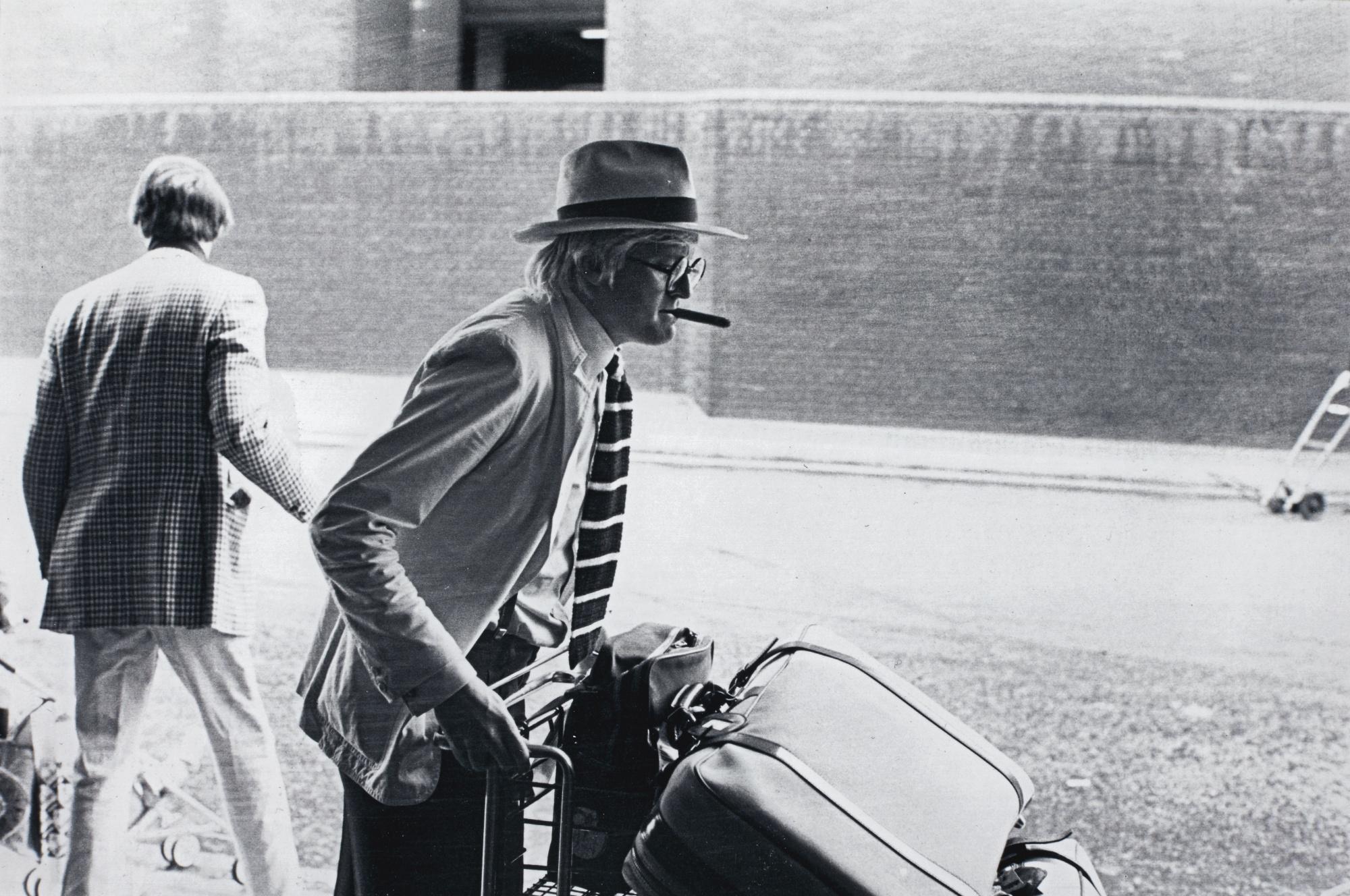 Neil Libbert - David Hockney Arriving At London Heathrow Airport From Los Angeles, October, 1974
