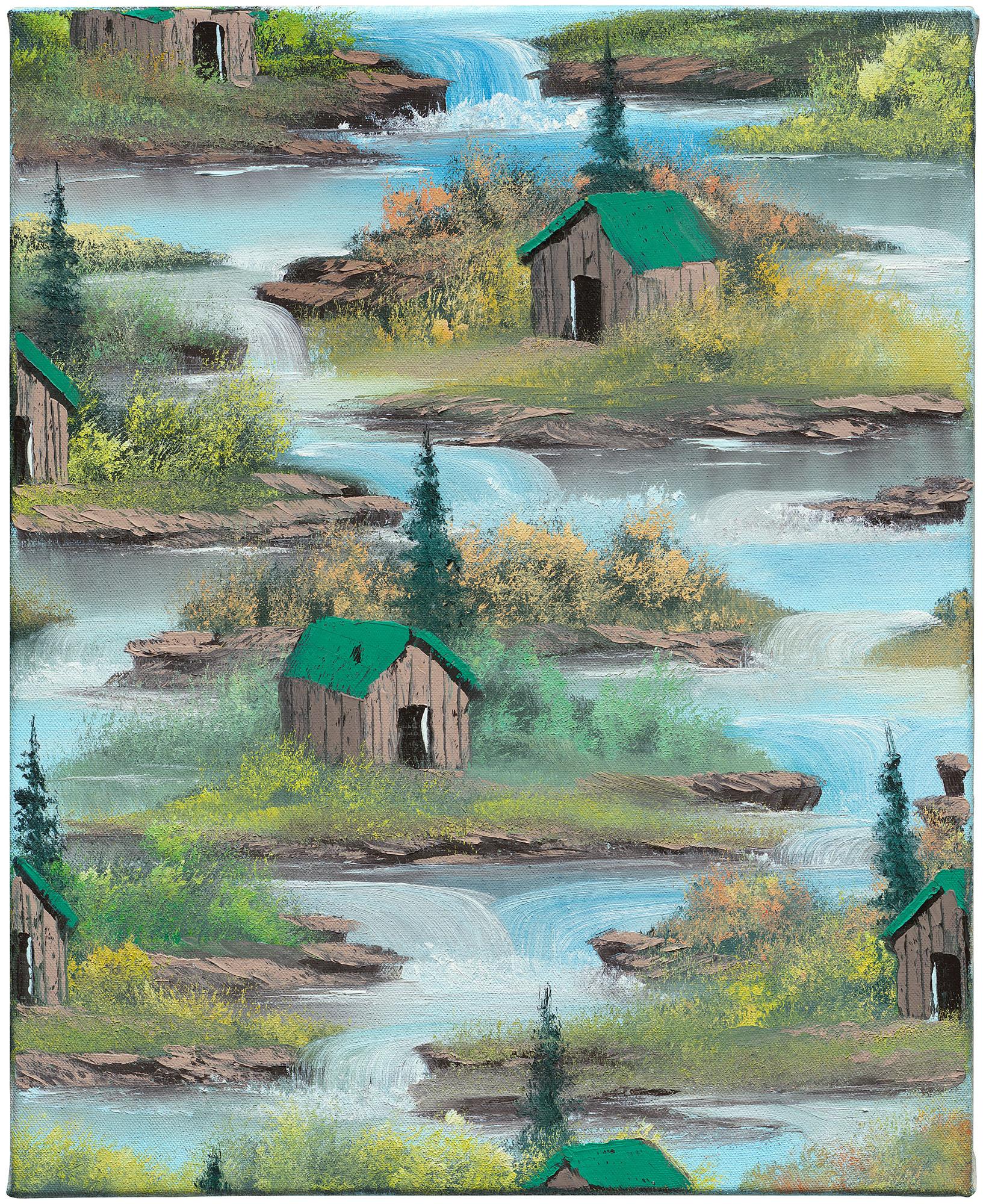 Neil Raitt - Mountain Cabin Waterfall (Emerald Green)