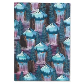 Neil Raitt - Mountain Waterfall (Red-Blue), 2015