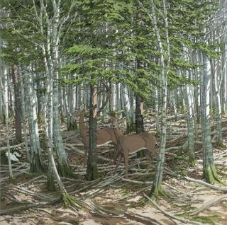 Neil Welliver - Deer In Bottom