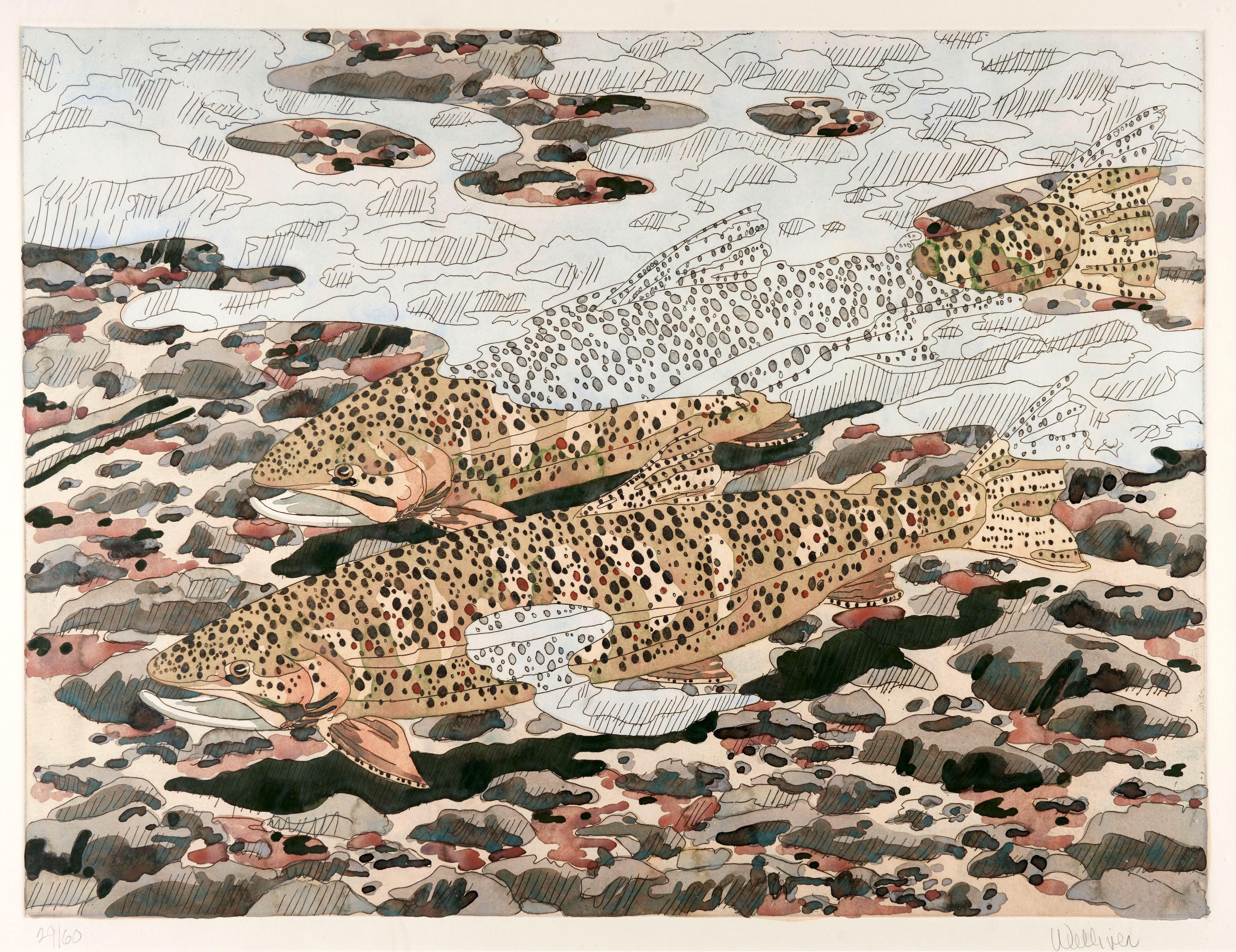 Neil Welliver - Trout and Reflections