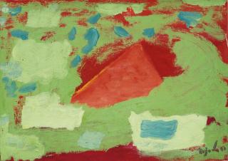 Nejad Melih Devrim - Turkish Red And Green Abstract
