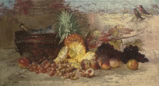 Nelins Grönland - Grapes, peaches, a pineapple and champagne