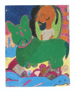 Nellie Mae Rowe - Big Lion, circa 1980