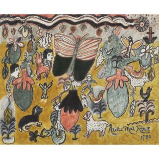 Nellie Mae Rowe - Butterfly, 1980