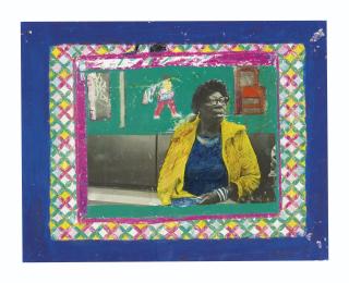 Nellie Mae Rowe - Nellie Mae Seated on Bench, circa 1980