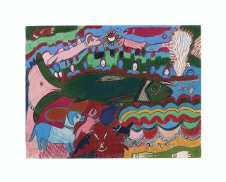 Nellie Mae Rowe - Swimmer, circa 1970