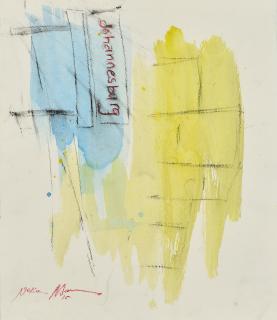 Nelson Makamo - Johannesburg, diptych, 2015