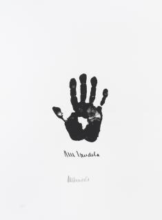 Nelson Rolihlahla Mandela - Hand of Africa (Right Hand), from \'Impressions of Nelson Mandela\'