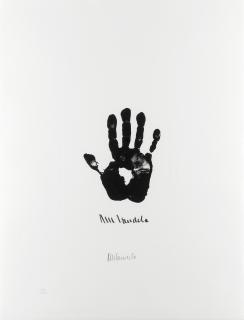 Nelson Rolihlahla Mandela - Hand of Africa (Right Hand), from \'Impressions of Nelson Mandela\'