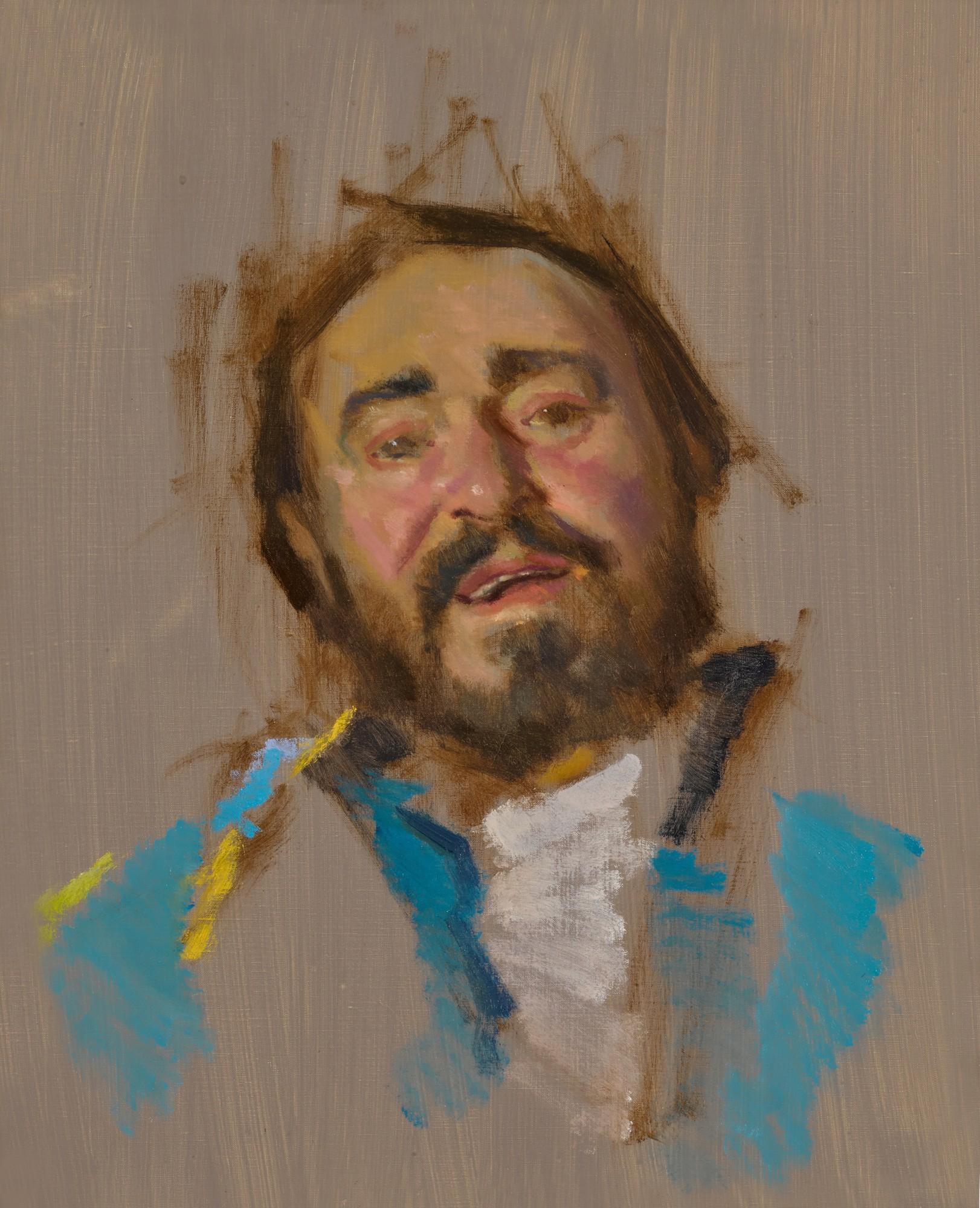 Nelson Shanks - Luciano Pavarotti (A Sketch)
