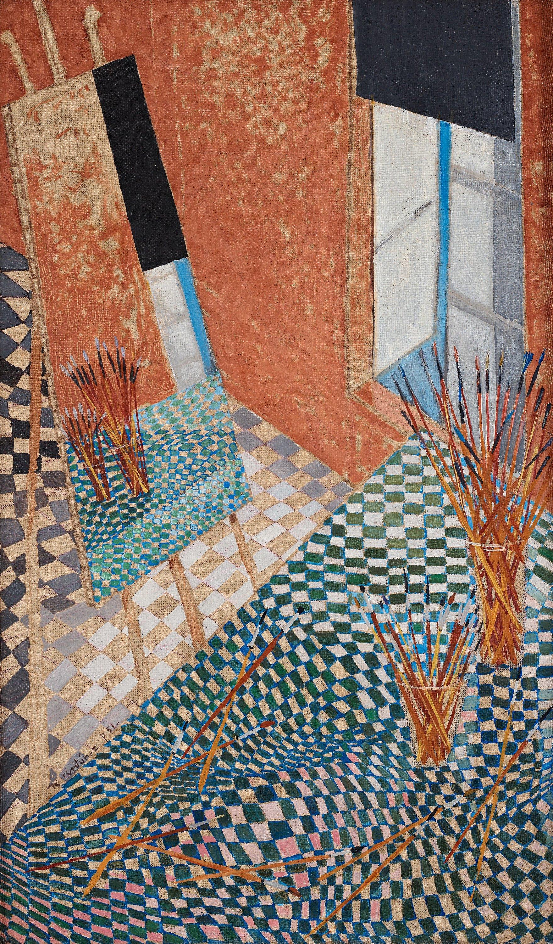 Nemesio Antunez - In the atelier