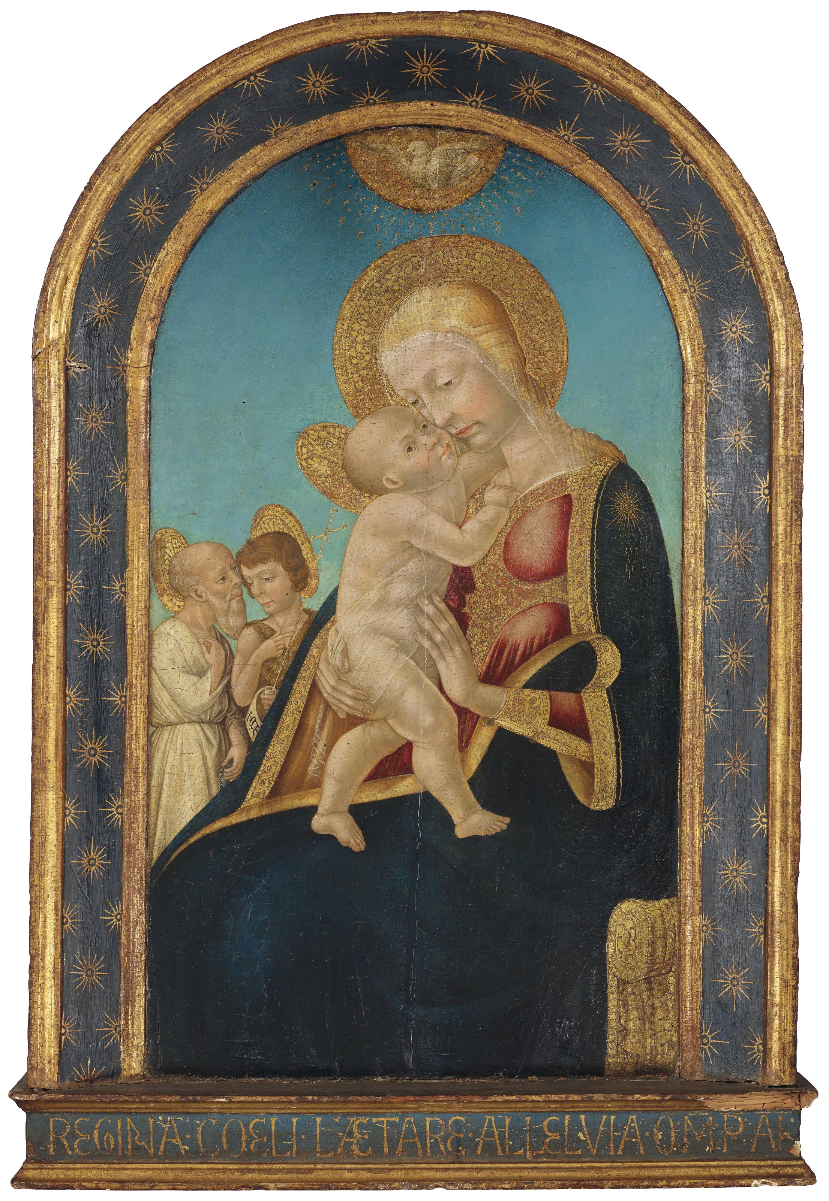Neri Di Bicci - The Madonna and Child with Saints Jerome and John the Baptist