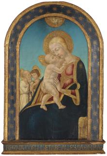 Neri Di Bicci - The Madonna and Child with Saints Jerome and John the Baptist