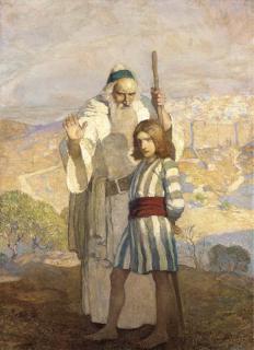 Newell Convers Wyeth - Come, Live with Us, for I Think Thou Art Chosen
